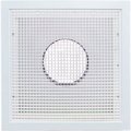 American Louver/Plasticade American Louver Stratus Plastic Return Filter Grille, 6" Duct, T-grid, White STR-ERFG-6W